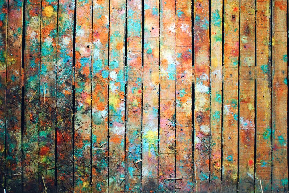 Creatieve abstracte patronen sieren keukenwanden. Creatieve abstracte patronen sieren keukenwanden.